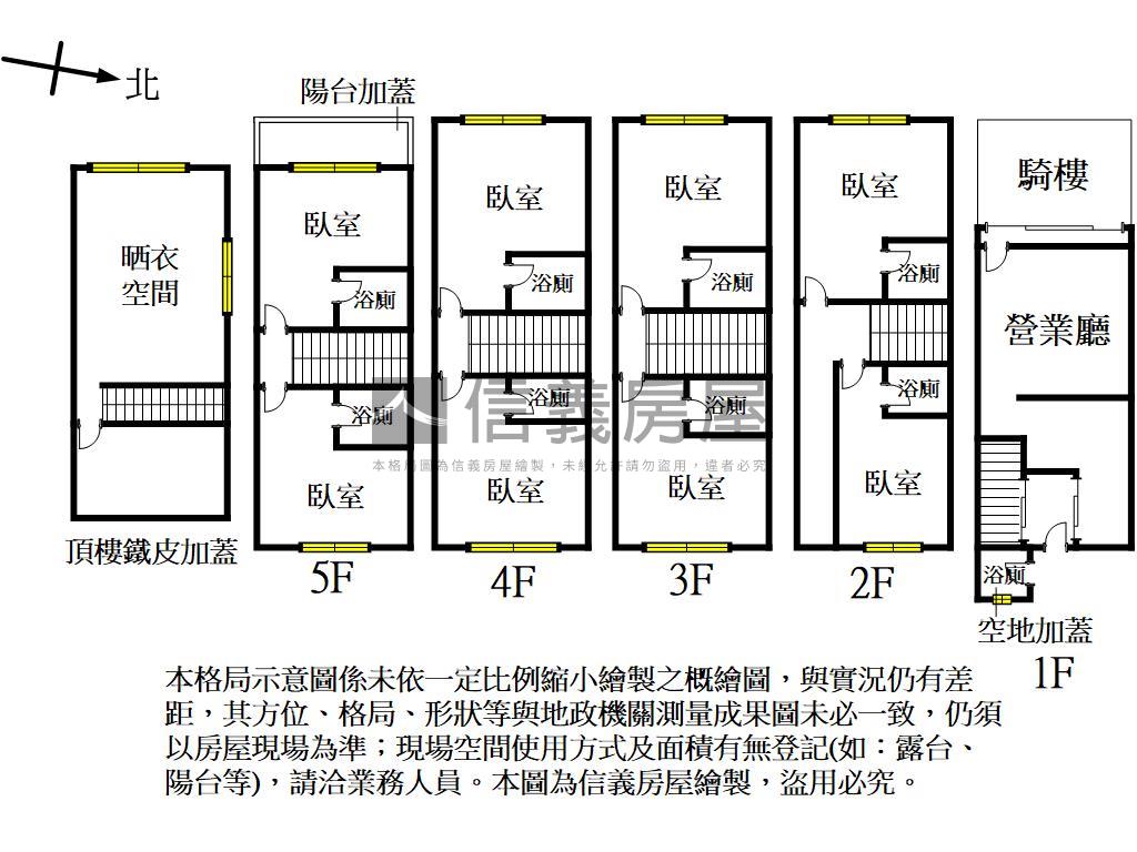近新堀江整棟滿租透店房屋室內格局與周邊環境