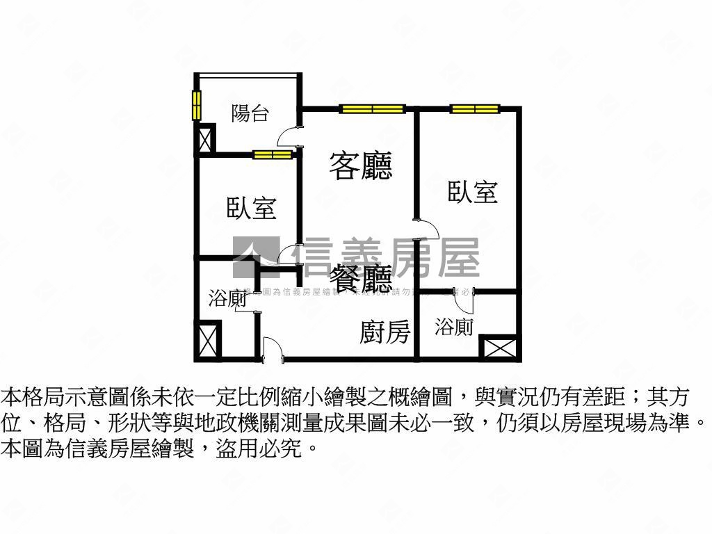 ！台灣隱賦兩房平車雙衛浴房屋室內格局與周邊環境