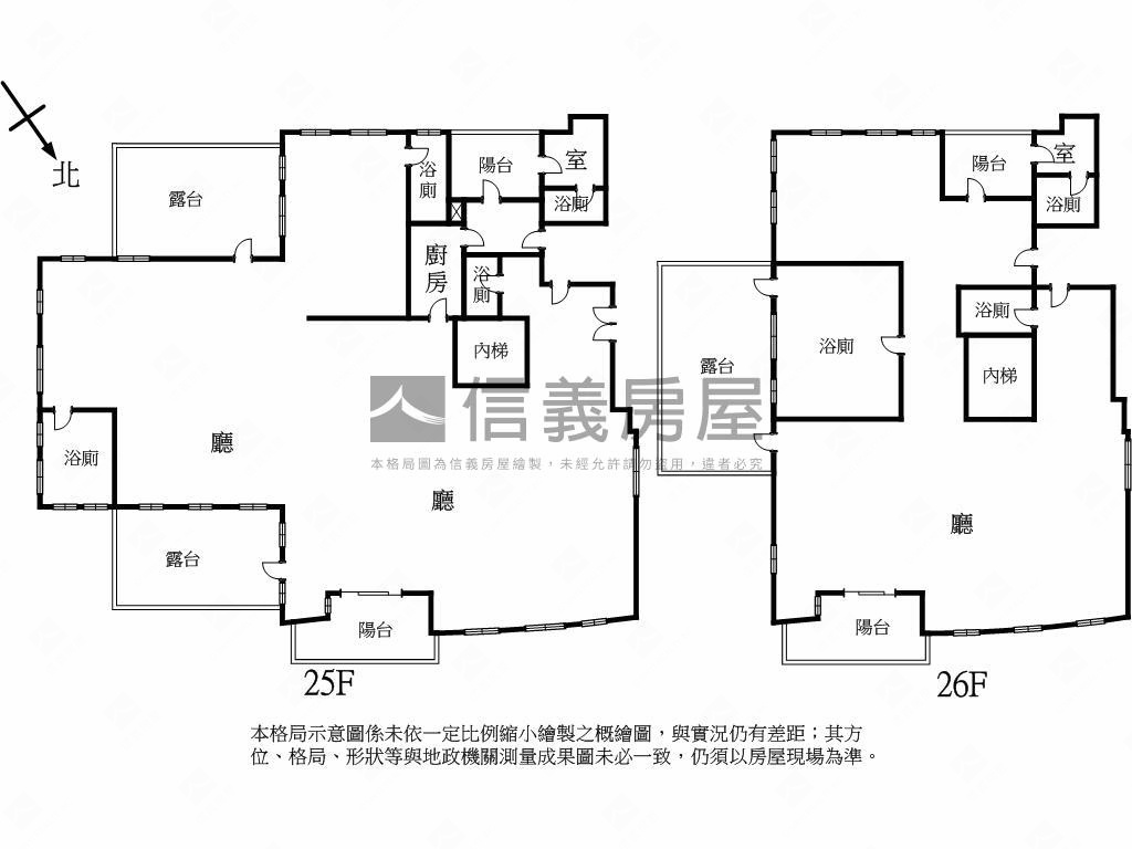 謙岳‧撥雲見日樓中樓房屋室內格局與周邊環境