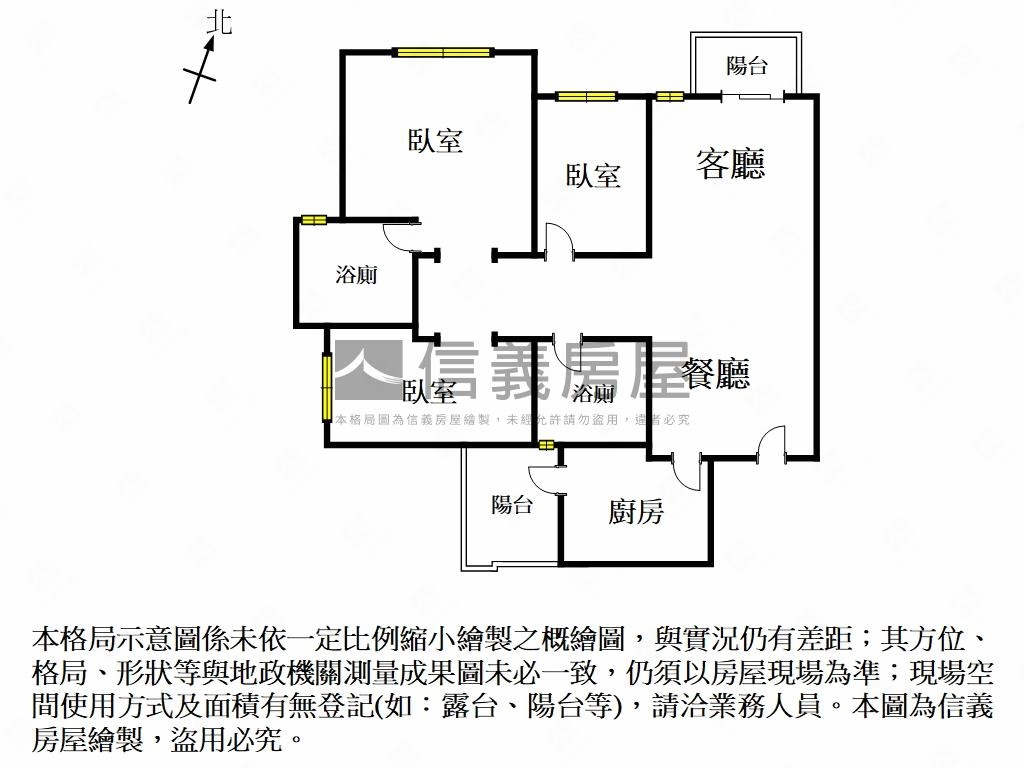 近北區遠雄高樓層三房平車房屋室內格局與周邊環境