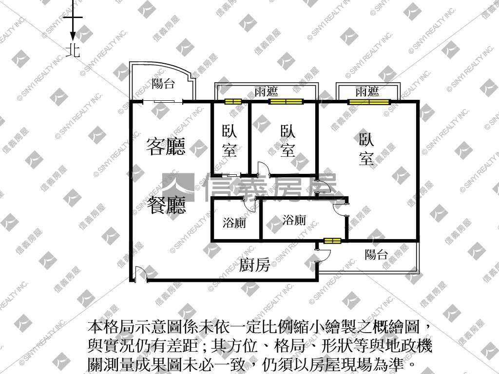 文元邊間朝南三房平車房屋室內格局與周邊環境