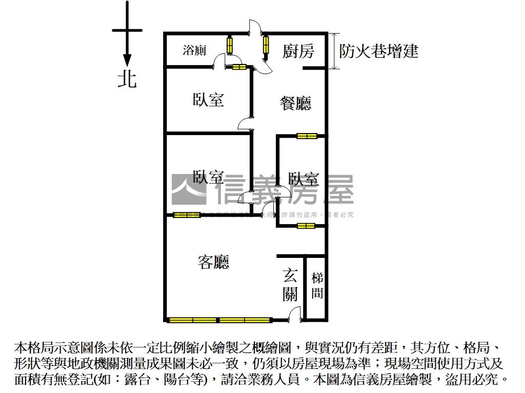 新★圓山捷運面寬純一樓房屋室內格局與周邊環境