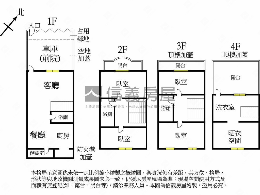 北屯．敦化公園旁前院透天房屋室內格局與周邊環境