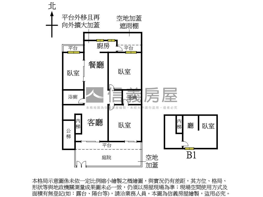 松江★靜巷面寬庭院一樓房屋室內格局與周邊環境