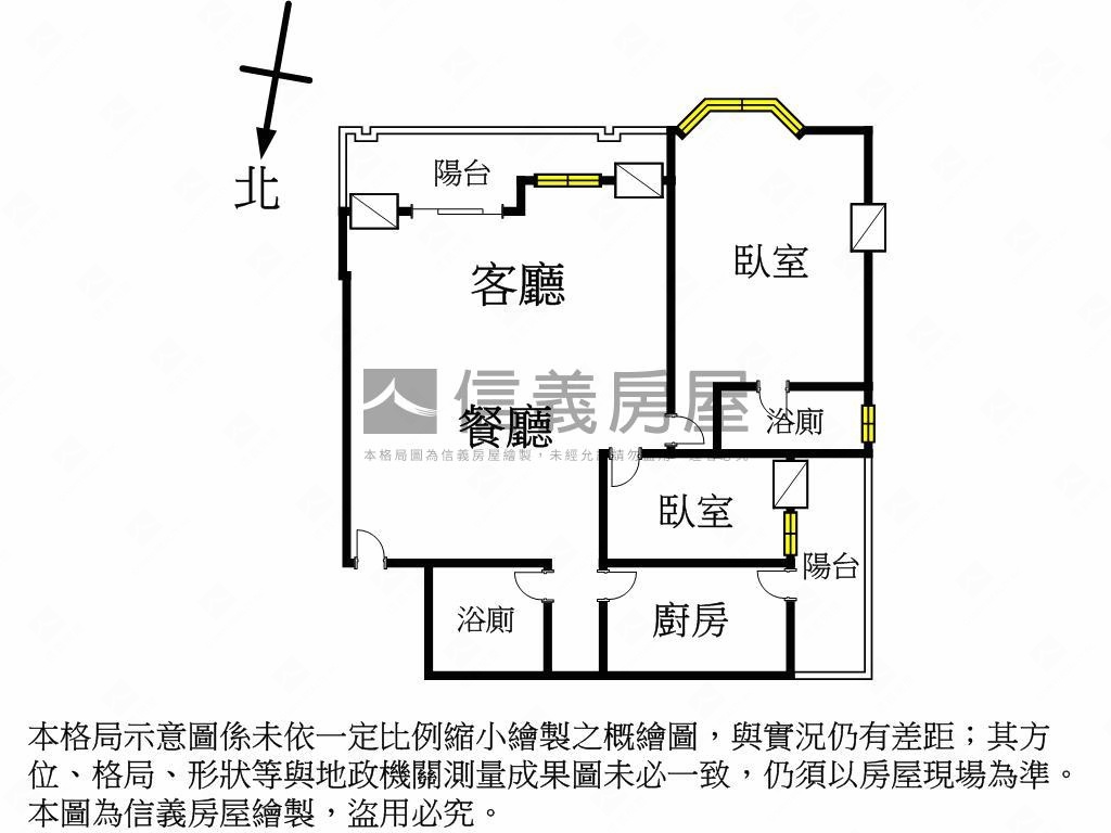 達觀鎮Ａ１邊間高樓層房屋室內格局與周邊環境