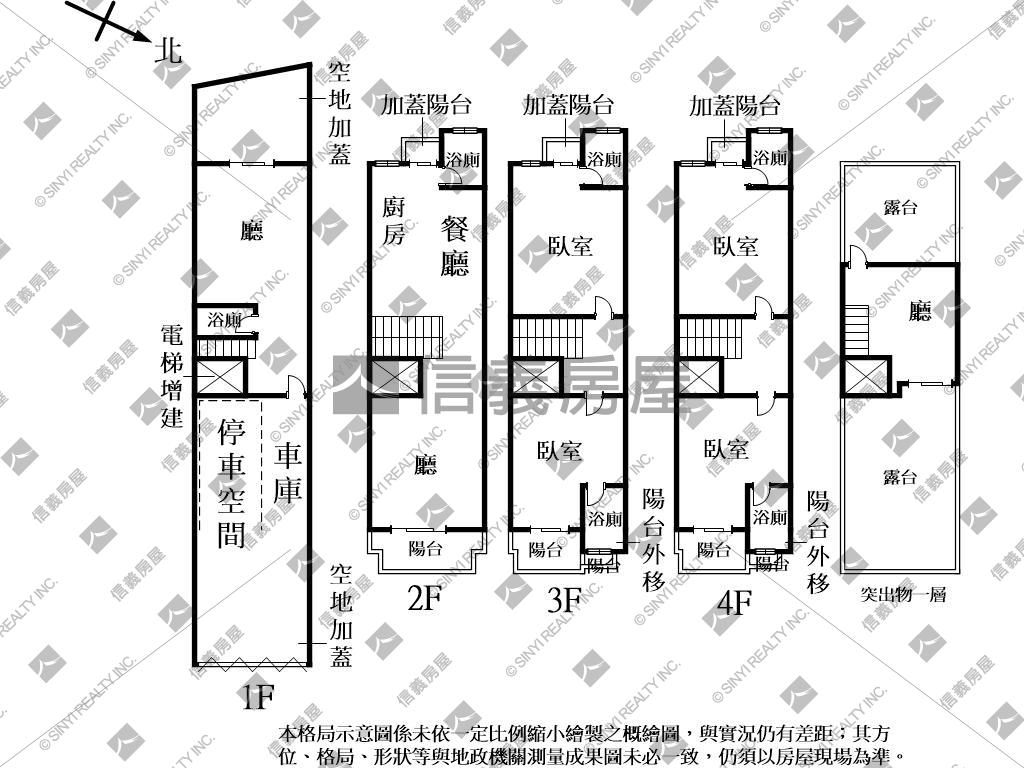 北屯四套房全新別墅Ａ房屋室內格局與周邊環境