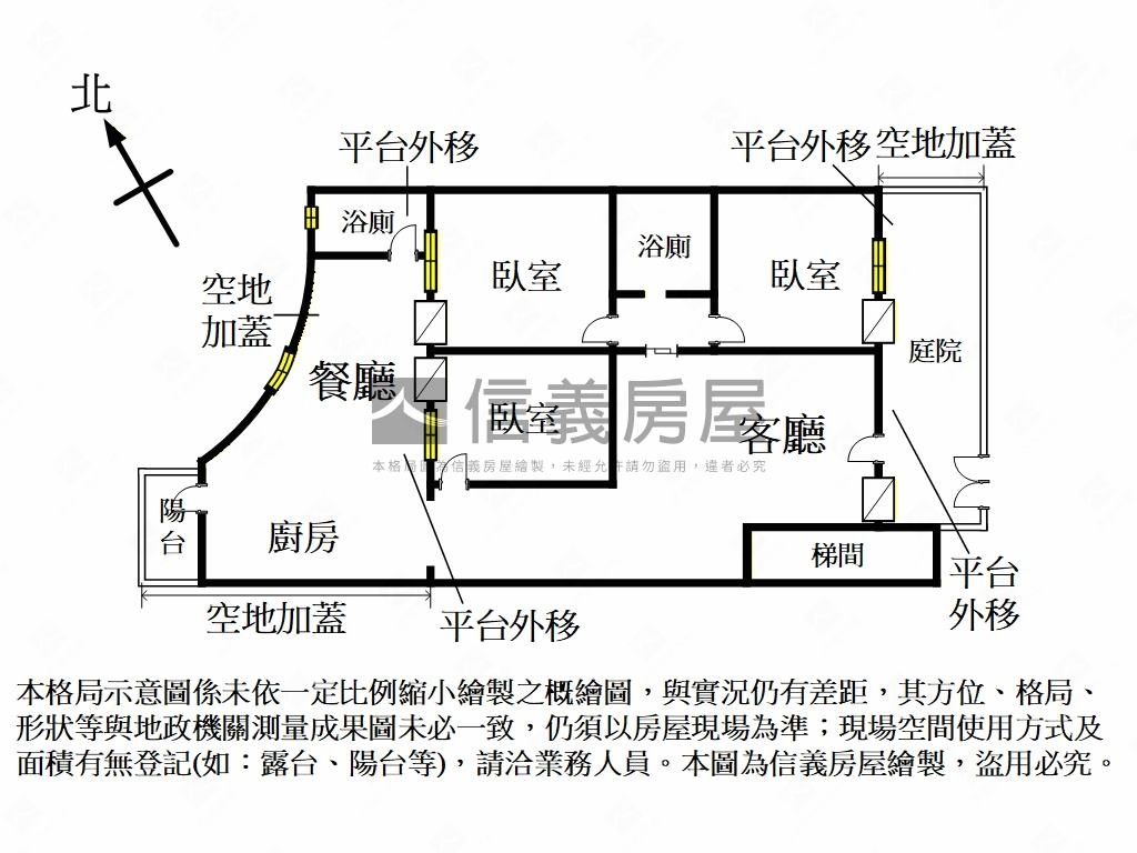 近大豐公園庭院一樓房屋室內格局與周邊環境