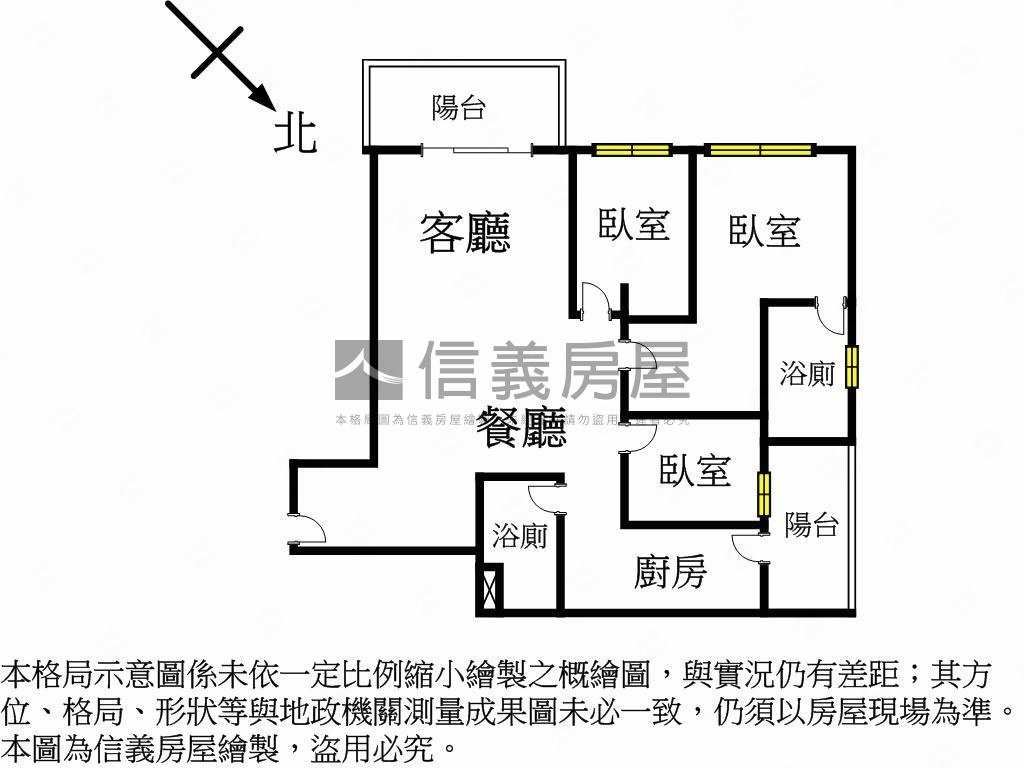 新潤青樺豪景三房房屋室內格局與周邊環境