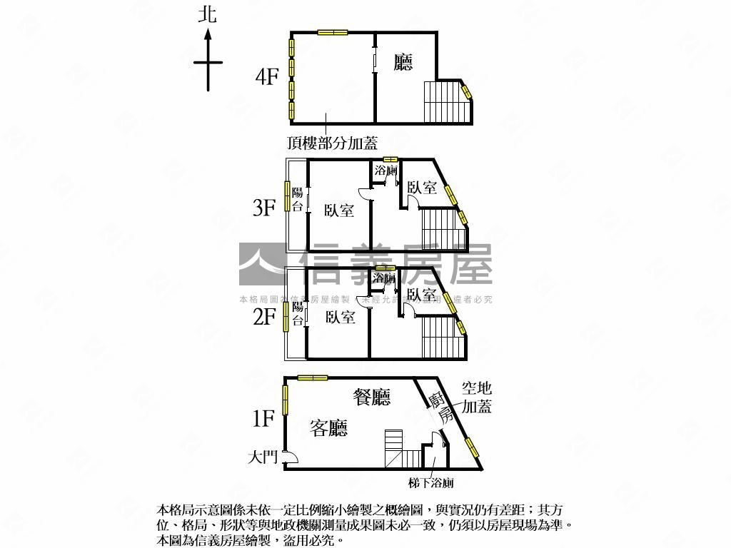 大雅臨路三面採光透天房屋室內格局與周邊環境