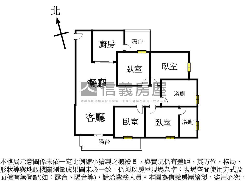 專！好幸福次頂樓四房平車房屋室內格局與周邊環境