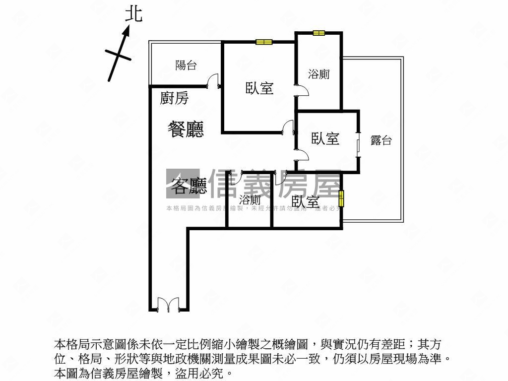 近高鐵夢幻誠露臺戶房屋室內格局與周邊環境