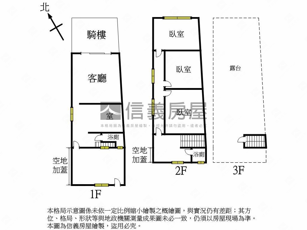 近自強市場透店房屋室內格局與周邊環境