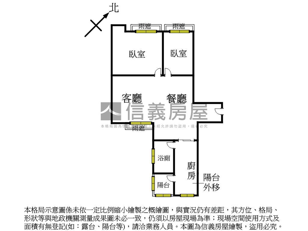 捷運水築館２房車位房屋室內格局與周邊環境