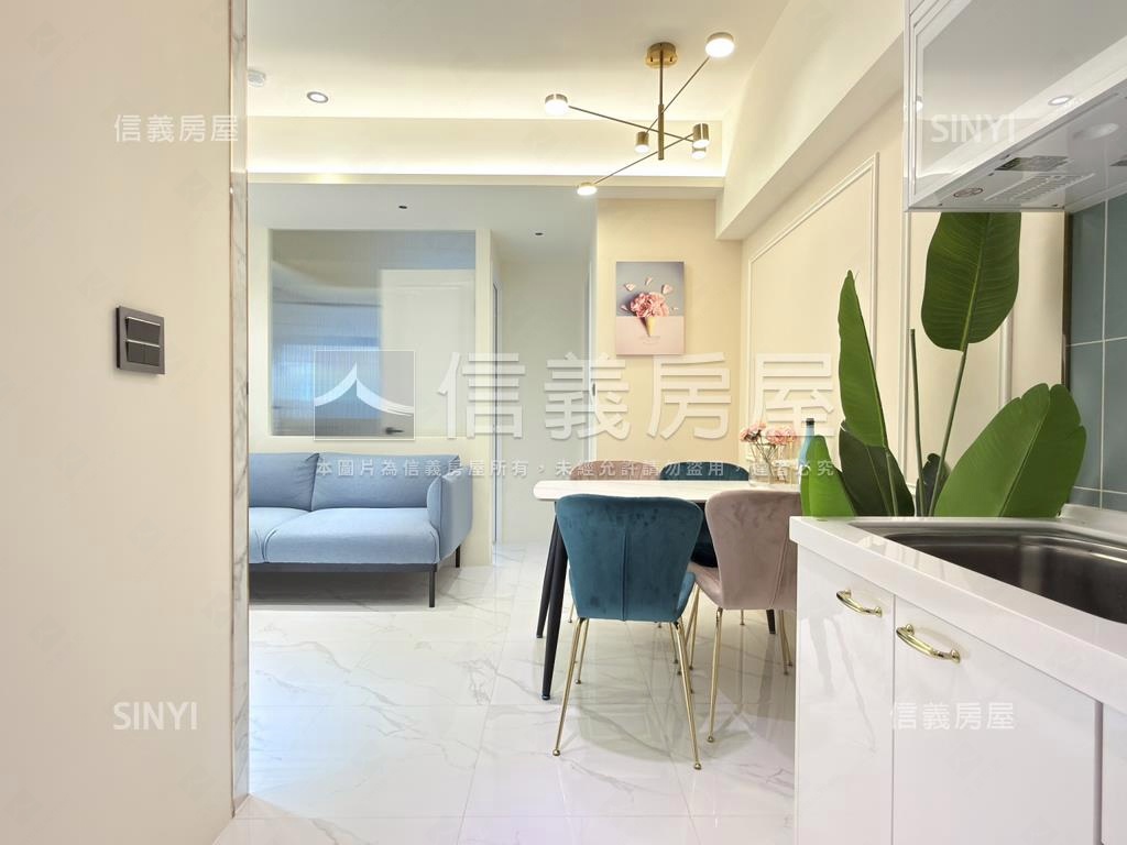 近捷運明亮美裝潢精品二房房屋室內格局與周邊環境