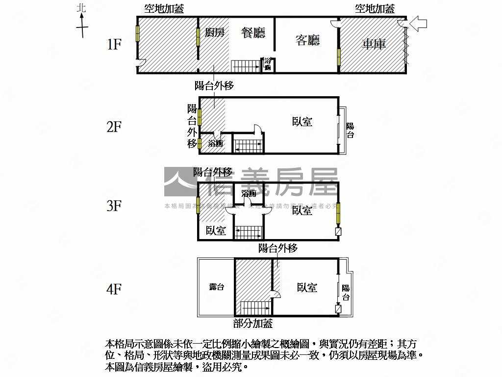 南區明興路車庫透天房屋室內格局與周邊環境