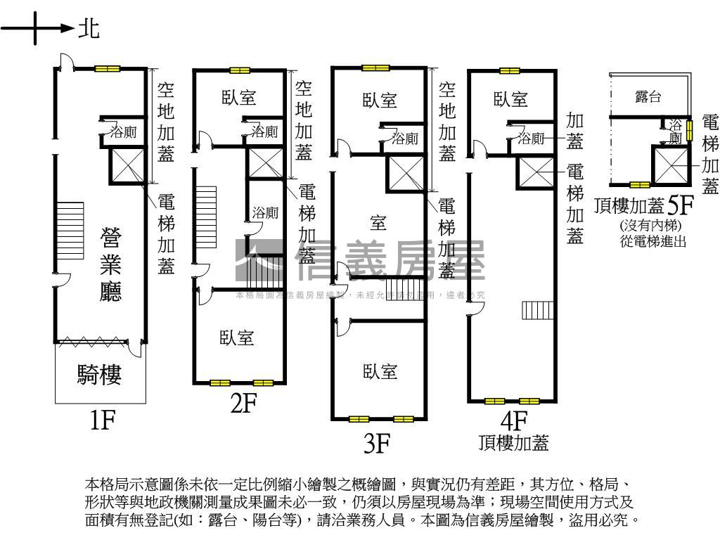 公益路旁透天Ｂ房屋室內格局與周邊環境