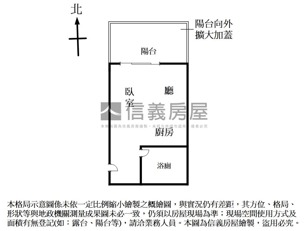 捷運微光城心小陽台房屋室內格局與周邊環境