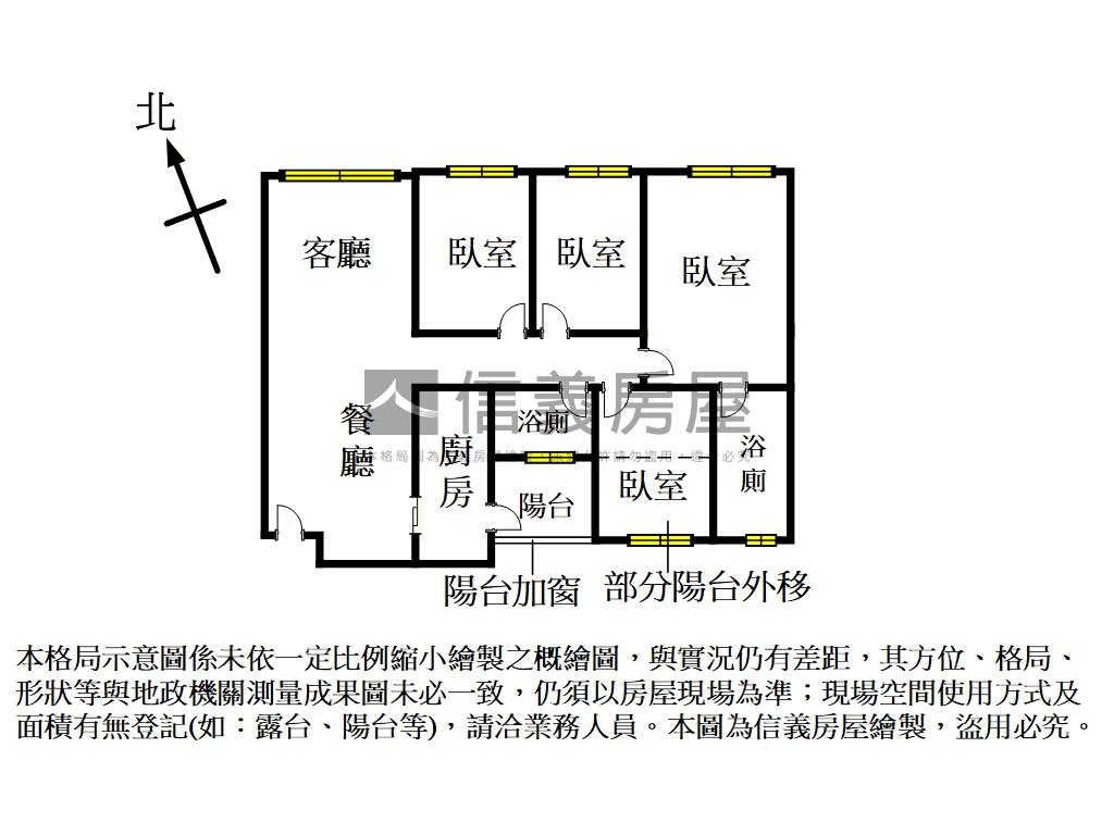 北歐質感４房房屋室內格局與周邊環境