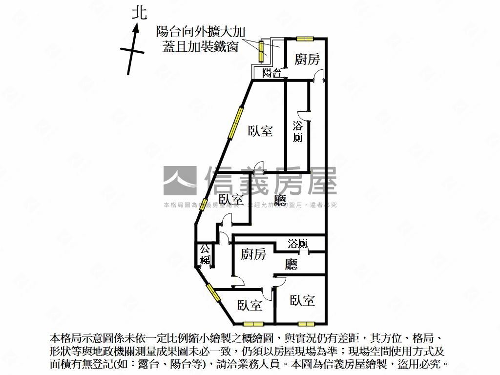 萬華精美漂亮三樓房屋室內格局與周邊環境