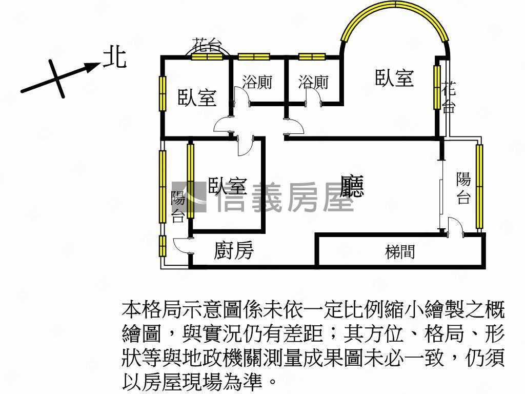 文化復旦近公園景觀美三房房屋室內格局與周邊環境