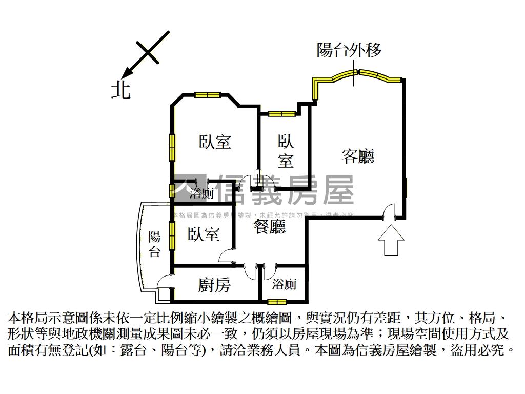 捷運～仁愛特區３房車位房屋室內格局與周邊環境