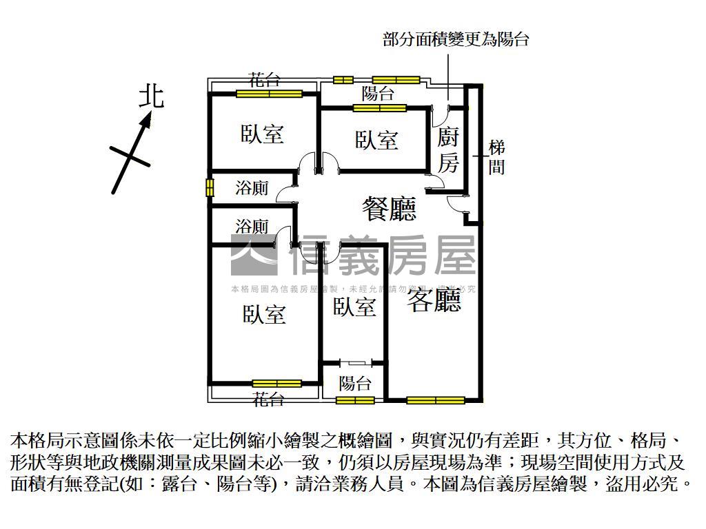 新美國★三面採光四房車位房屋室內格局與周邊環境