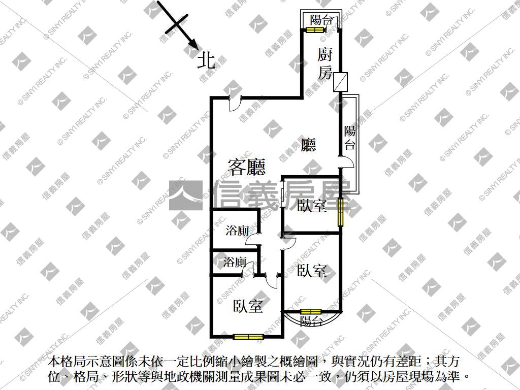 大東藝術溫馨三房房屋室內格局與周邊環境