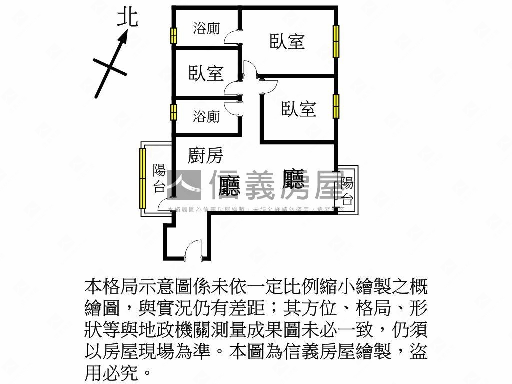 卓悅卓岳三房雙車位房屋室內格局與周邊環境