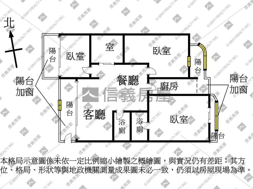 近市場✪三房＋１室附車位房屋室內格局與周邊環境