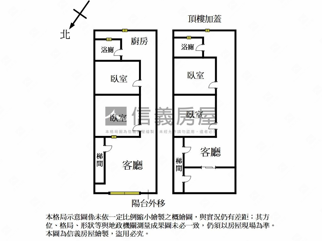 雙園＿頂加兩房房屋室內格局與周邊環境