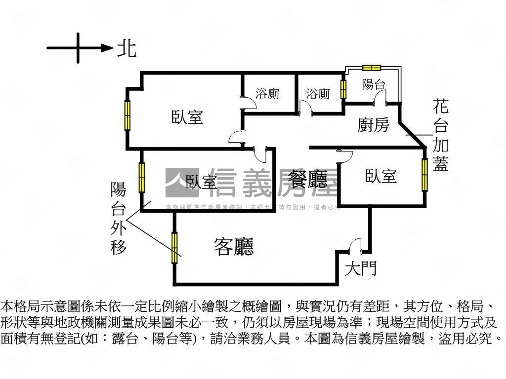 大安森林光亮三房雙衛房屋室內格局與周邊環境