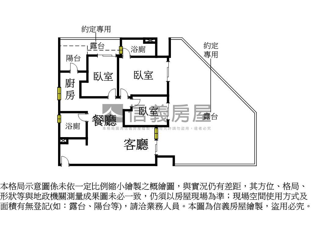 有富富玉‧邊間三房車位房屋室內格局與周邊環境