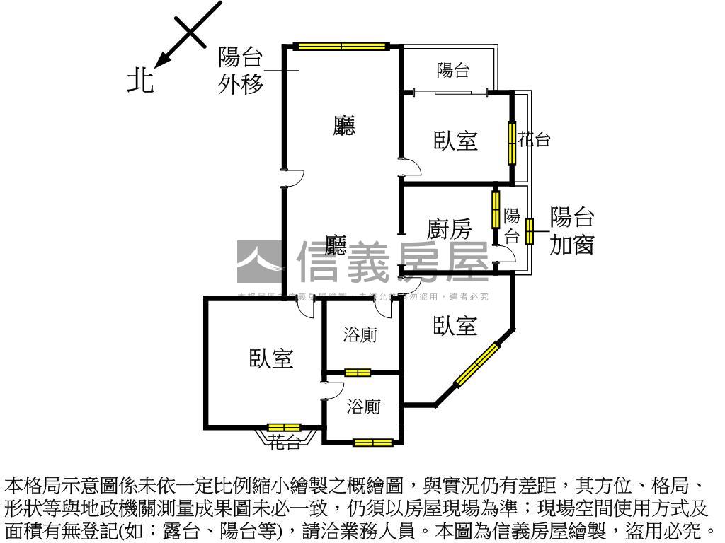 採光明亮★美三房車位房屋室內格局與周邊環境