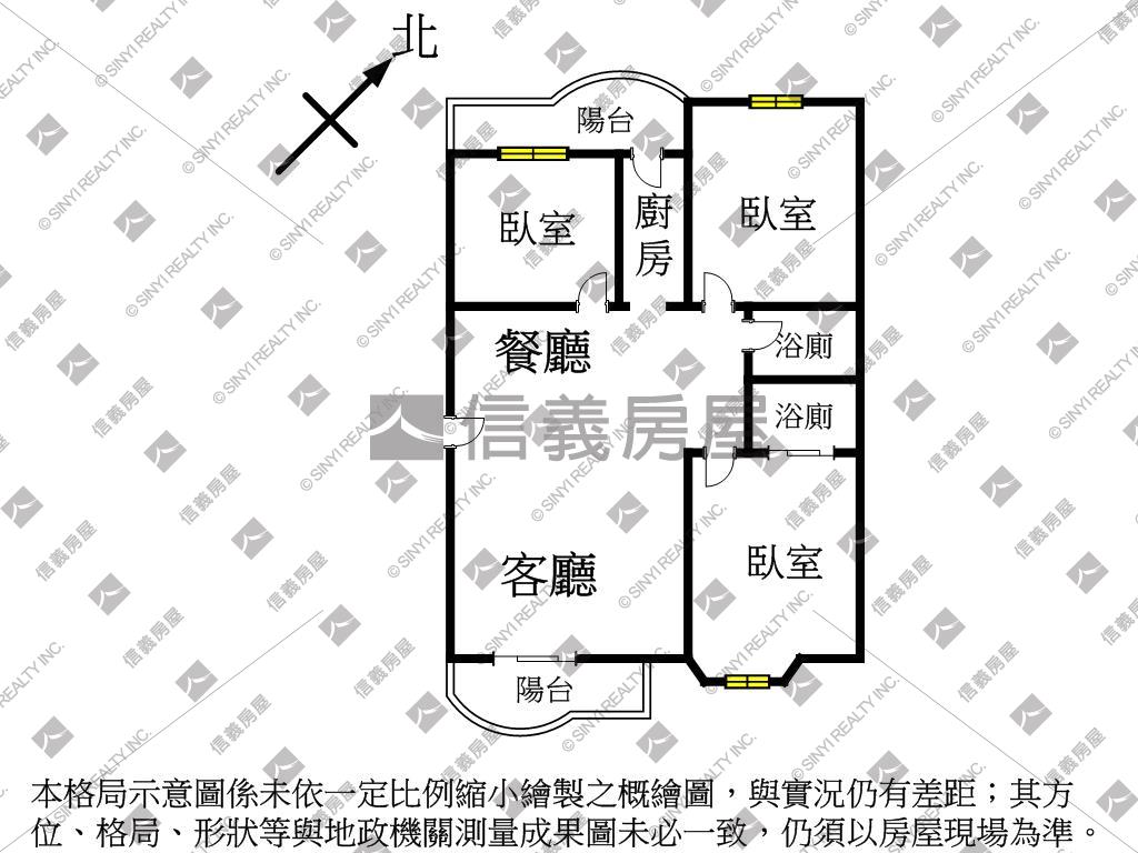 空屋逢甲三房附平車位房屋室內格局與周邊環境