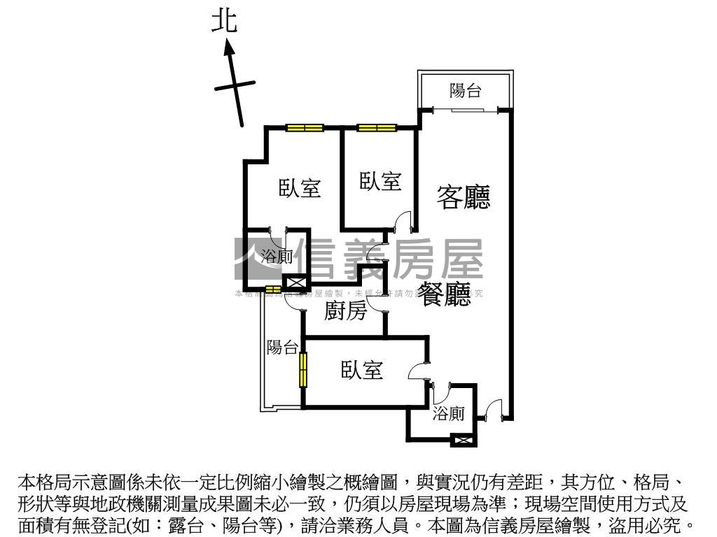 德杰羽森琚次高樓層大三房房屋室內格局與周邊環境