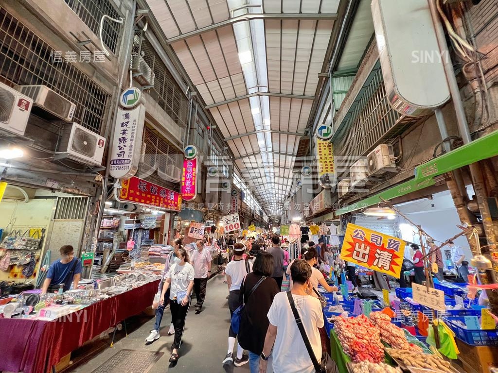 大湳市場。人潮金透店房屋室內格局與周邊環境