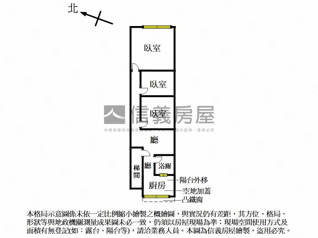 士林極品三樓公寓房屋室內格局與周邊環境
