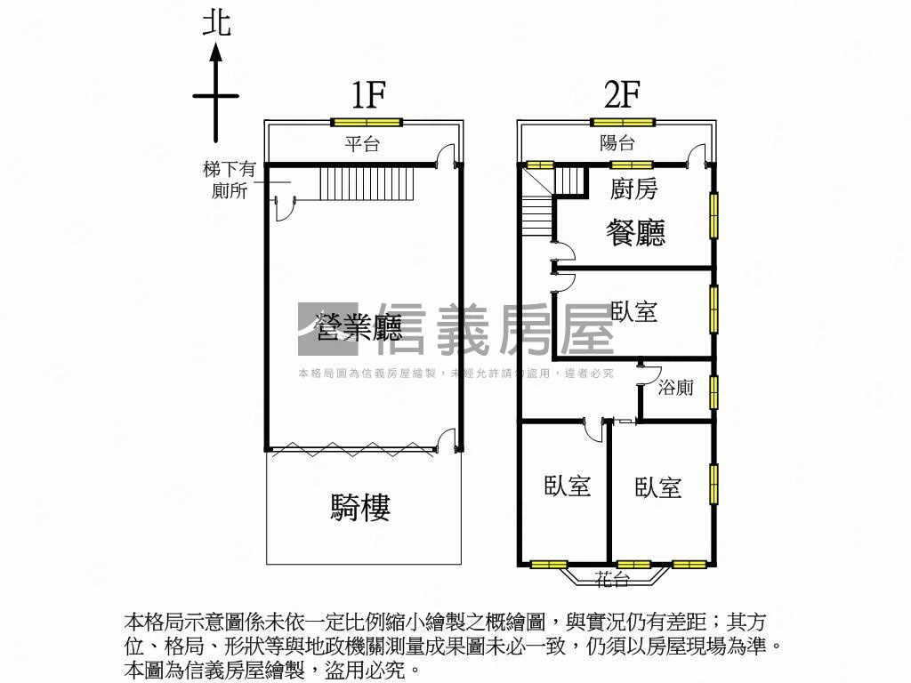極上稀有大面寬樓店附平車房屋室內格局與周邊環境