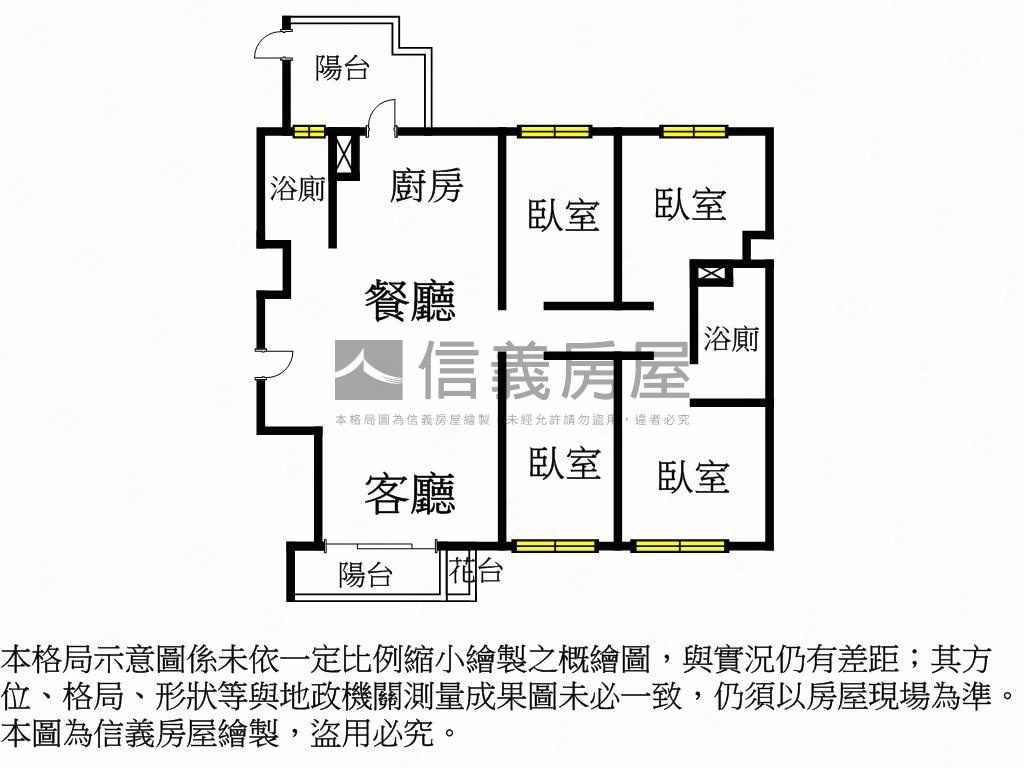 昭揚大河院四房視野邊間戶房屋室內格局與周邊環境