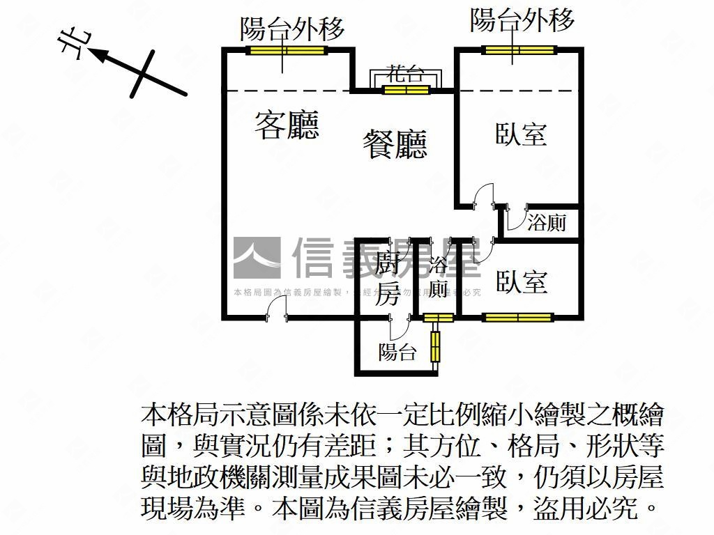 藝文蛋黃區２房車位房屋室內格局與周邊環境
