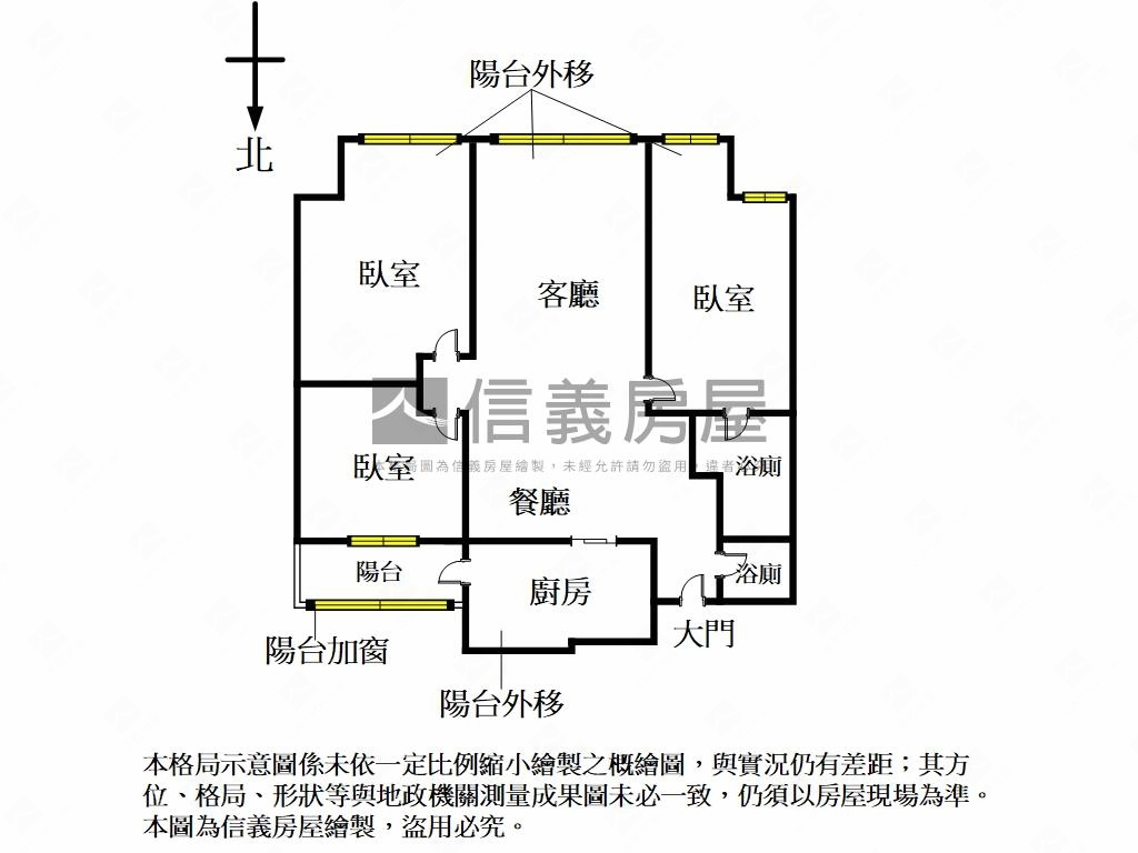 忠孝復興美美裝潢三房房屋室內格局與周邊環境