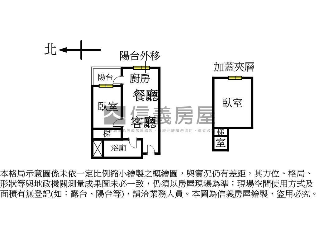 專任～景安天情高樓明亮屋房屋室內格局與周邊環境