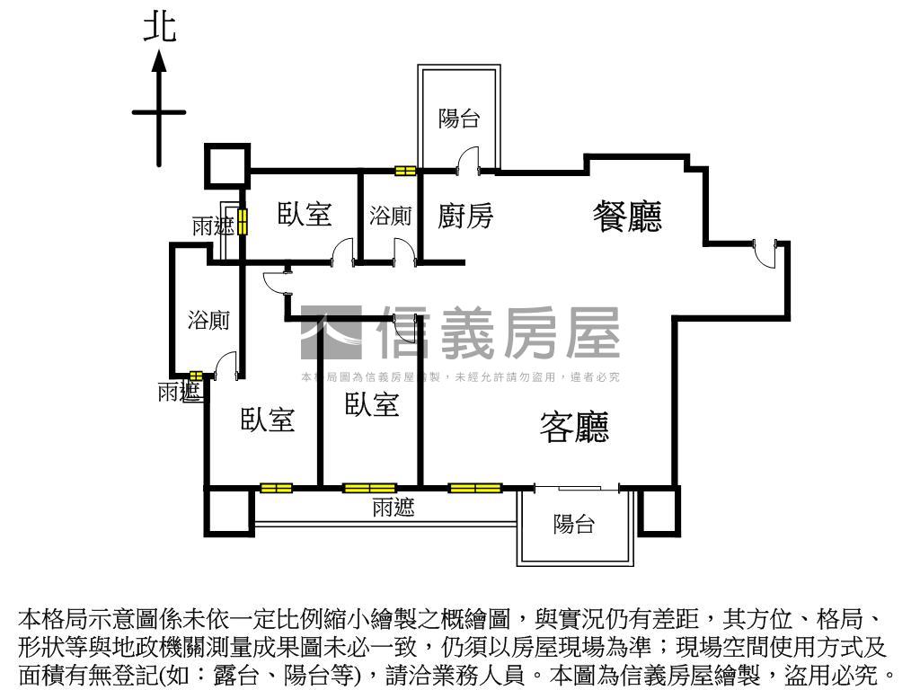 璞園至仁愛樹梢朝南房屋室內格局與周邊環境