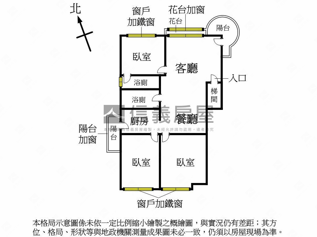 風格畫境時尚三房平車房屋室內格局與周邊環境
