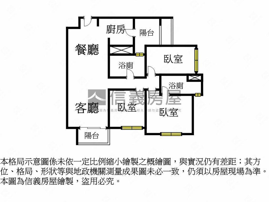 新業建設☆三房平車房屋室內格局與周邊環境