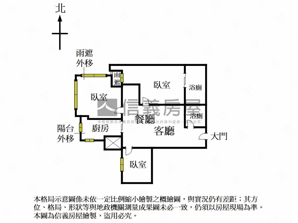 台北灣觀海‧泳池美景三房房屋室內格局與周邊環境