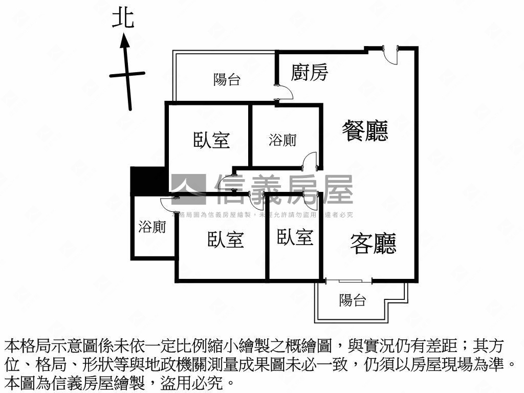 全新未住三房雙平車位房屋室內格局與周邊環境