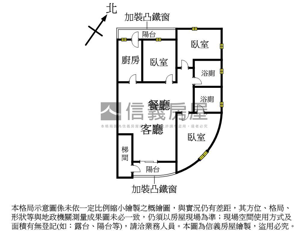 捷運建安街邊間大空間三房房屋室內格局與周邊環境