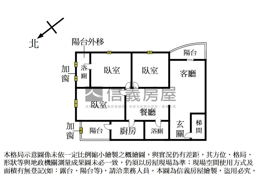 溫馨三房平面車位房屋室內格局與周邊環境