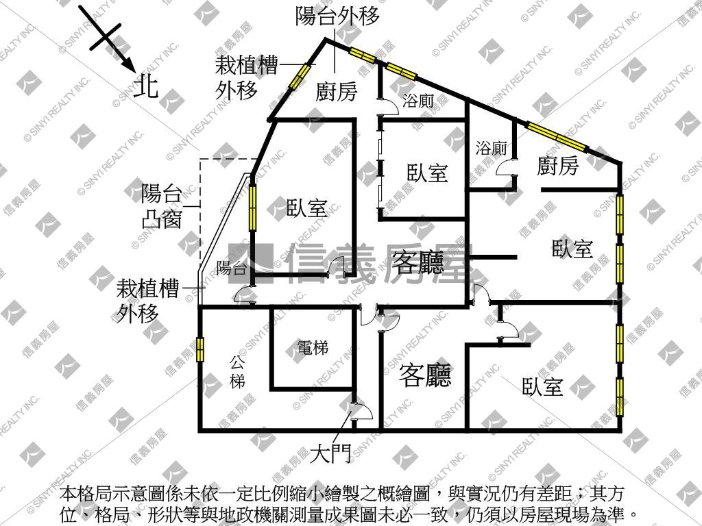 西園華江稀有邊間電梯房屋室內格局與周邊環境